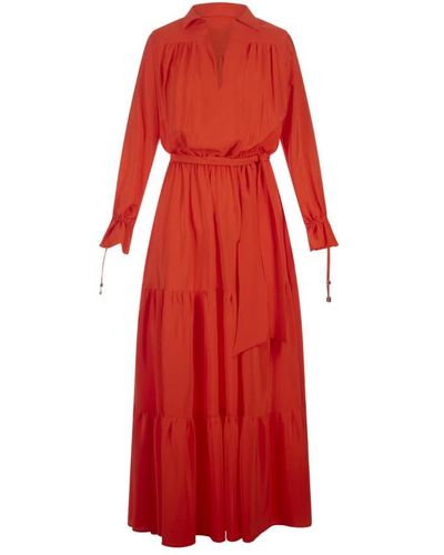 Kiton Midi Dresses - Red