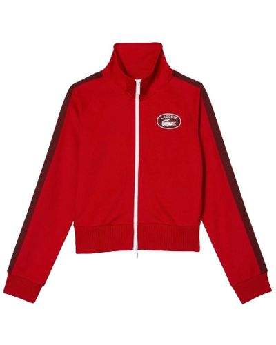 Sweat lacoste rouge femme new arrivals