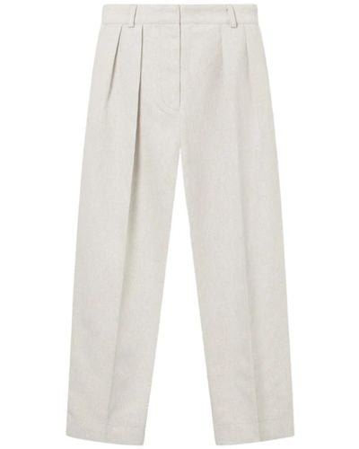 Mark Kenly Domino Tan Straight trousers - Weiß
