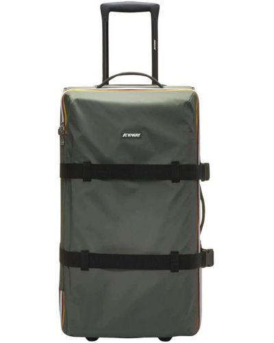 K-Way Large Suitcases - Grey