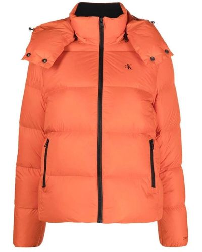 Calvin Klein Winter Jackets - Orange