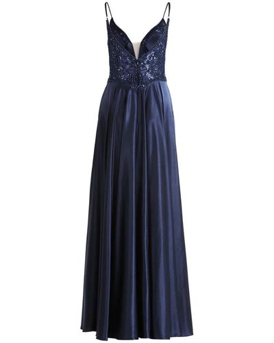 Vera Mont Elegantes abendkleid mit placement,elegantes abendkleid mit platzierung - Blau