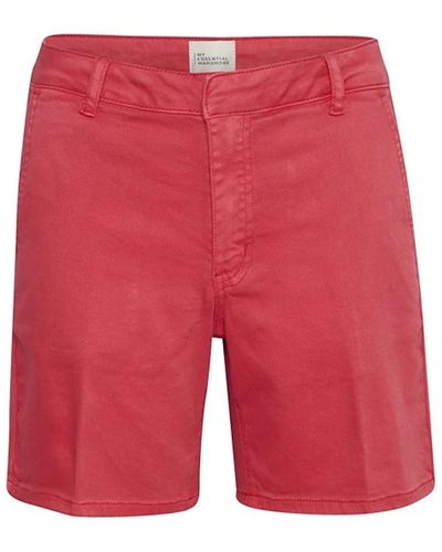 My Essential Wardrobe Casual Shorts - Rot