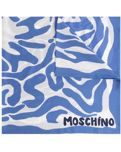 Moschino Seidenschal - Blau