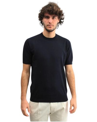 Paolo Pecora Blau crew neck t-shirt - Schwarz