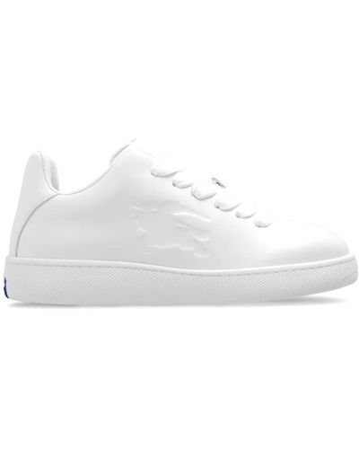 Burberry Ledersneaker in box - Weiß