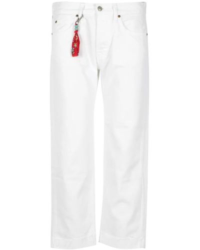 Roy Rogers Jeans larges - Blanc