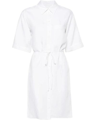 Calvin Klein Shirt Dresses - White