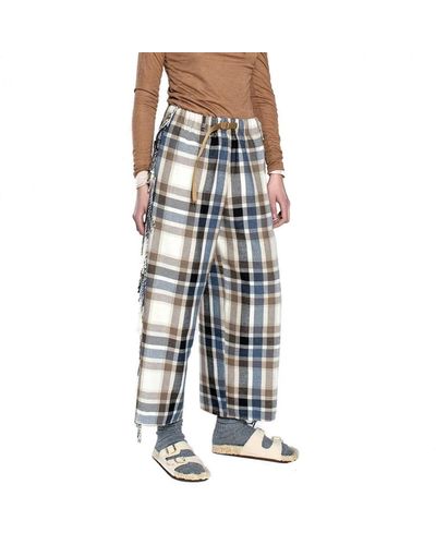 White Sand Wide Trousers - Blue