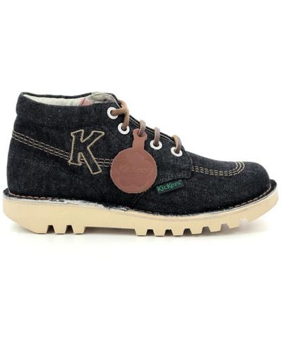 Kickers Shoes > boots > lace-up boots - Bleu
