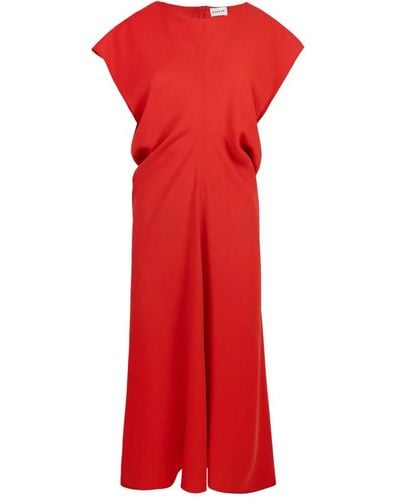 P.A.R.O.S.H. Rotes cady flare kleid
