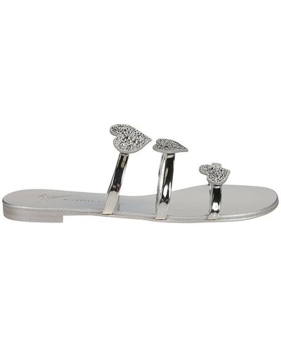 Giuseppe Zanotti Flat Sandals - Metallic