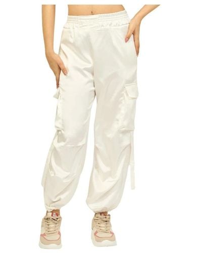DISCLAIMER Wide Trousers - Natural