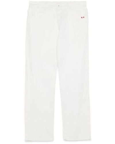 AMISH Jeans james raw edge - taglie abbigliamento: 32 - Bianco