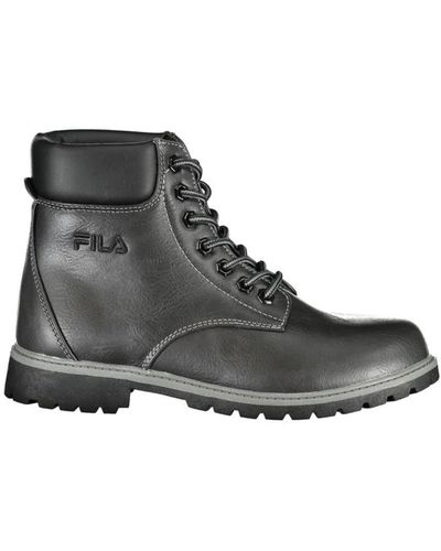 Fila Lace-Up Boots - Black