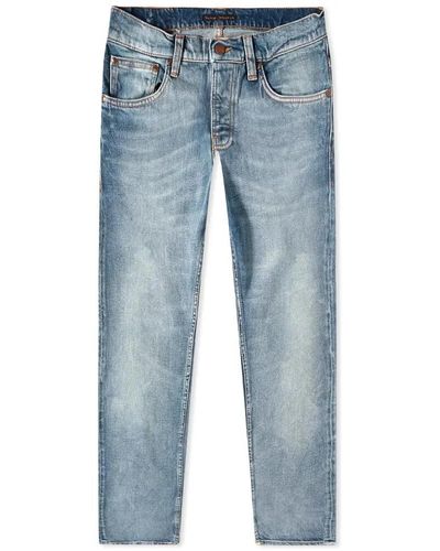 Nudie Jeans Jeans worn sonic grim tim - Blu