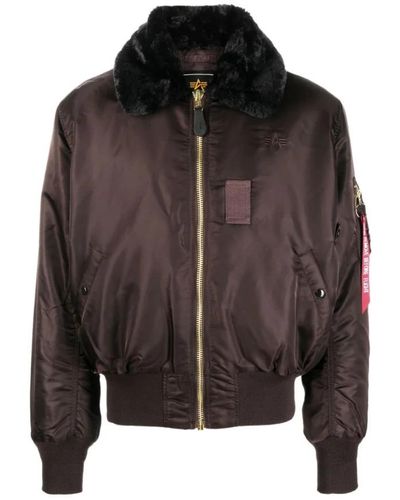 Alpha Industries Bomber Jackets - Brown