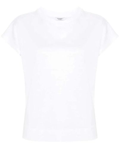 Peserico T-shirt in cotone con maniche corte - Bianco