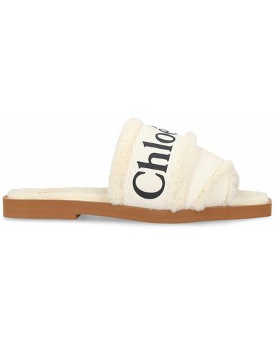 Chloé Woody fur slippers - Multicolor