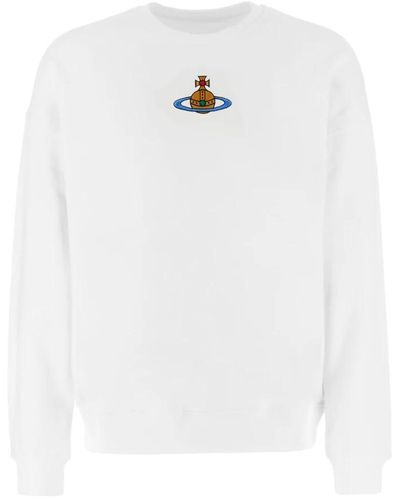 Vivienne Westwood Stylischer felpe sweatshirt - Weiß