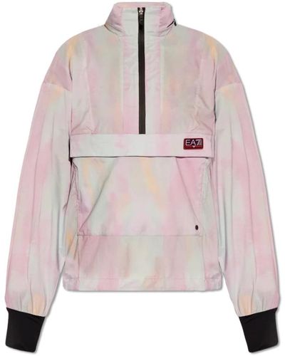 EA7 Tie-dye track jacket - Rosa