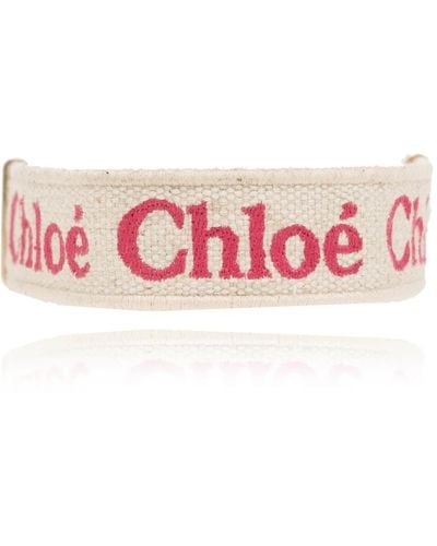 Chloé Armband mit logo - Pink