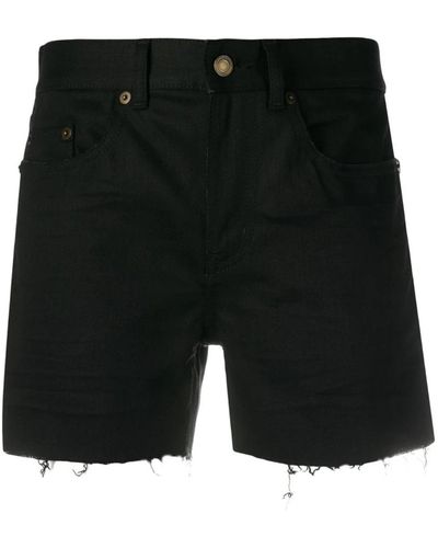 Saint Laurent Short Shorts - Black