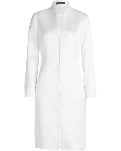 Vera Mont Eleganter satin-blazer mit stehkragen - Weiß