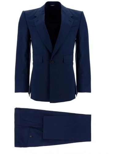 Dolce & Gabbana Single Breasted Suits - Blue