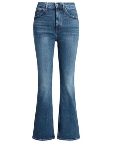 Polo Ralph Lauren Blaue crop flare knöchel jeans