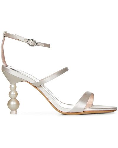 Sophia Webster Shoes > sandals > high heel sandals - Blanc