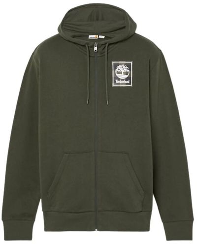 Timberland Hoodies, kapuzen-sweatshirt mit reißverschluss - Grün