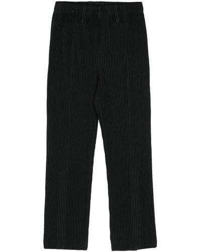 Issey Miyake Cropped Trousers - Black