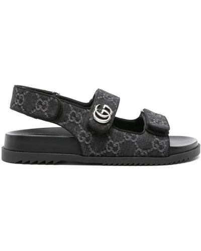 Gucci Flat Sandals - Black