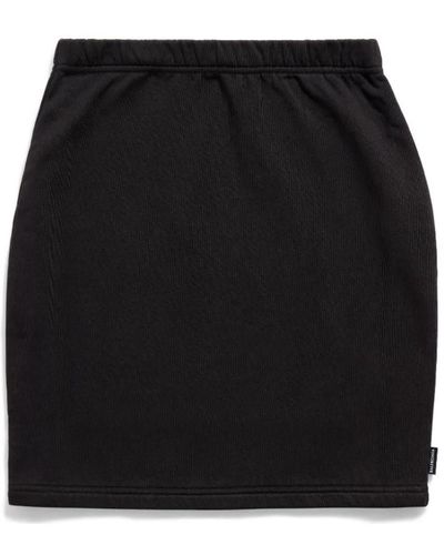 Balenciaga Minifalda negra lavada - Negro