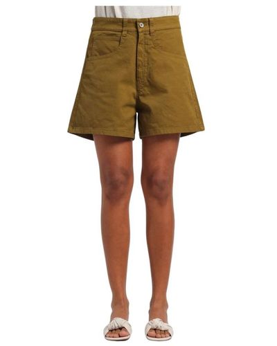 Barena Denim Shorts - Green