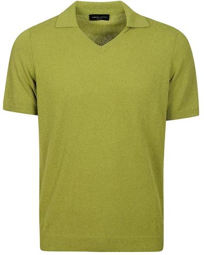 Roberto Collina Polo Shirts - Green