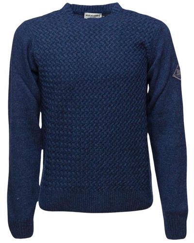 Roy Rogers Round-Neck Knitwear - Blue