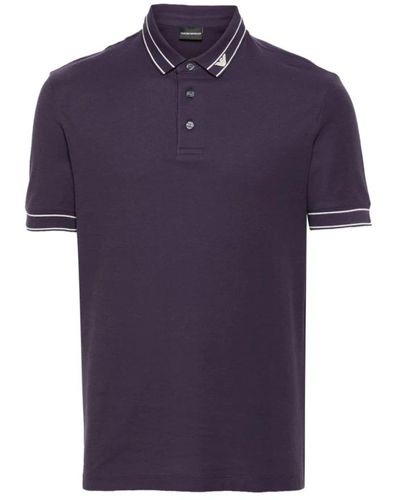 Emporio Armani Polo Shirts - Purple