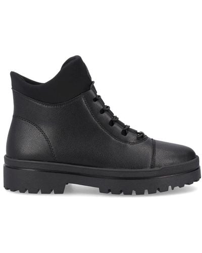 Rieker Lace-Up Boots - Black