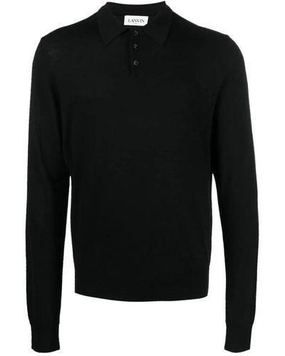 Lanvin Polo Shirts - Black