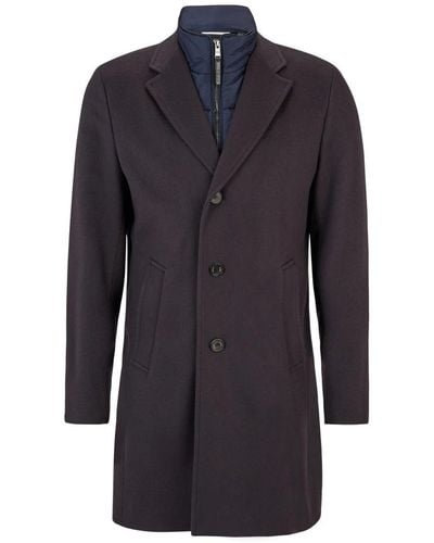 BOSS Single-Breasted Coats - Blue