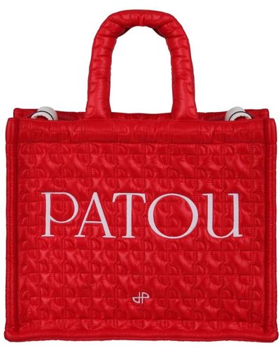 Patou Tote Bags - Red