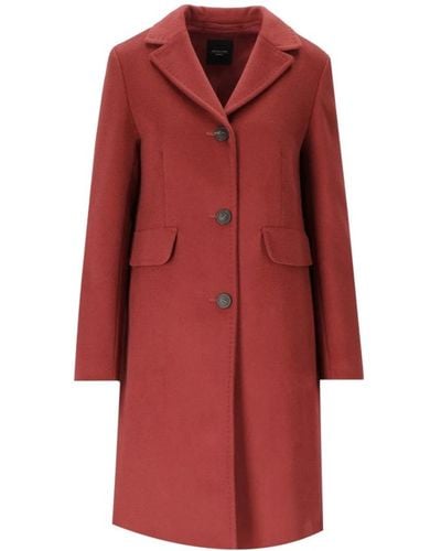 Weekend by Maxmara Coats > single-breasted coats - Rouge