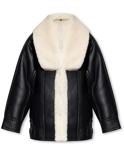 Victoria Beckham Giacca in shearling - Nero