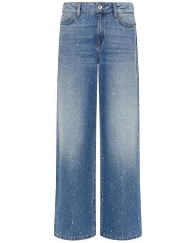 Marella Jeans > wide jeans - Bleu