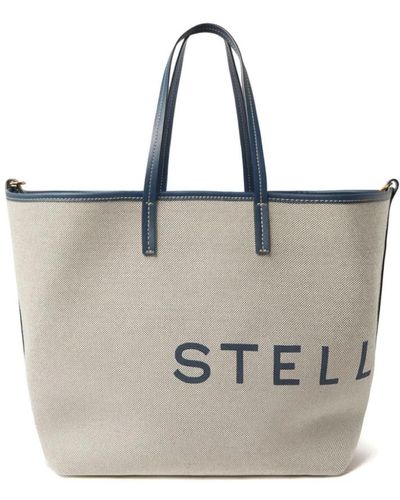 Stella McCartney Tote bags - Mettallic