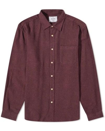 Portuguese Flannel Casual Shirts - Purple