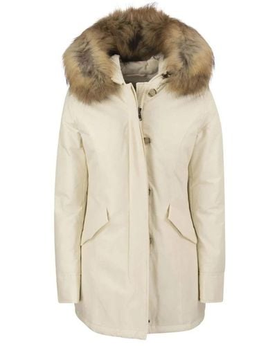 Woolrich Faux Fur & Shearling Jackets - Natural