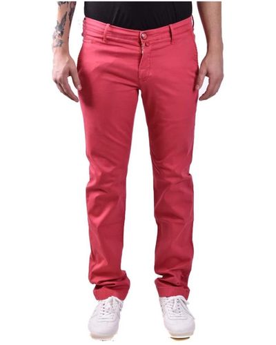 Jacob Cohen Trousers > slim-fit trousers - Rouge
